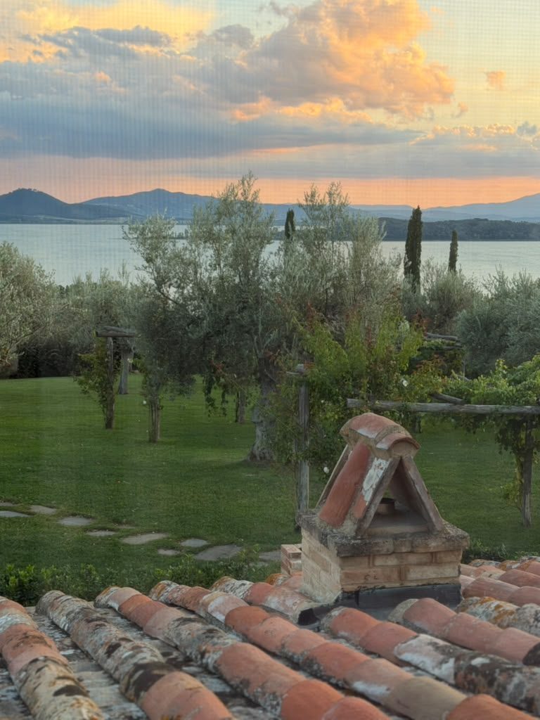 Lake Trasimeno at sunset